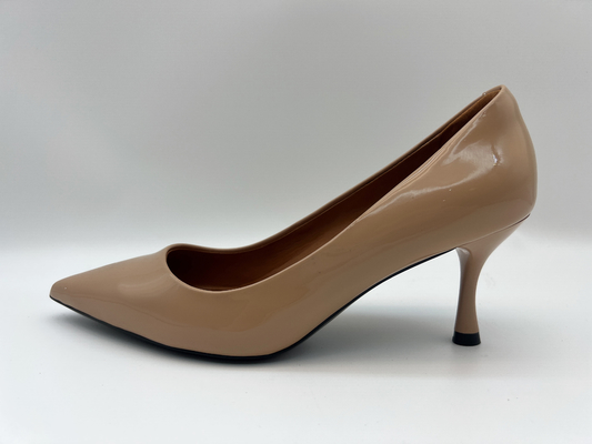 #6 - zapatos de vestir de cuero para mujer #11 tacones de aguja de 2 pulgadas con la punta puntiaguda