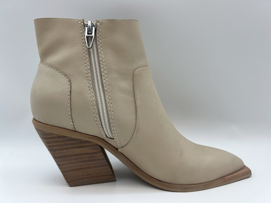 botas para mujer de cuero del tobillo del vestido del nappa bicolor suave con la cremallera metálica, cuña del ABS con el outsole de TPR