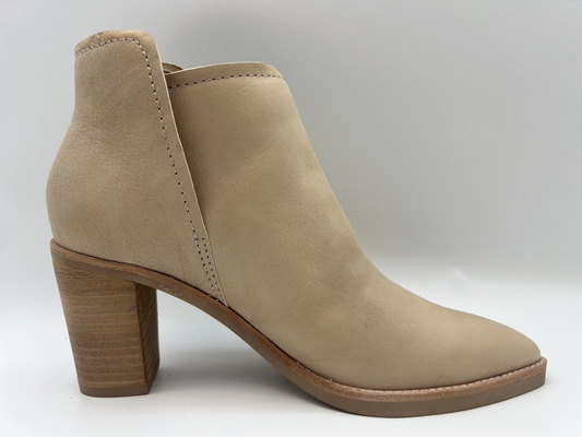 Resbalón para mujer en botas de vestir de tacón alto de cuero genuino, botines de moda rosa