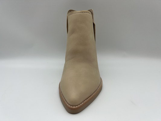 Resbalón para mujer en botas de vestir de tacón alto de cuero genuino, botines de moda rosa
