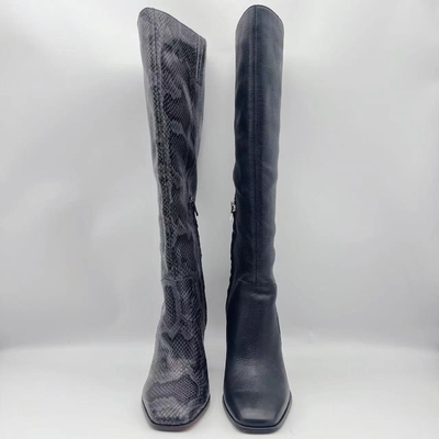 La ronda Toe Ankle Boots High Heel de las mujeres de lujo con la costura suave del bordado