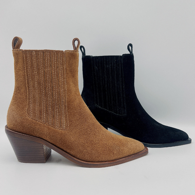 Las botas de cuero para mujer portátiles del vestido señalaron a Toe Casual Shoes Unique