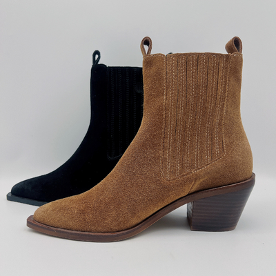 Las botas de cuero para mujer portátiles del vestido señalaron a Toe Casual Shoes Unique