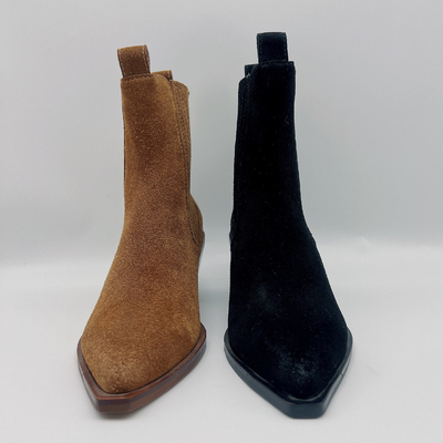 Las botas de cuero para mujer portátiles del vestido señalaron a Toe Casual Shoes Unique