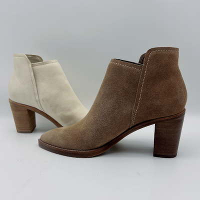 Las botas de cuero para mujer de encargo del vestido deshuesan la parte superior suave del ante de Nappa/de la vaca
