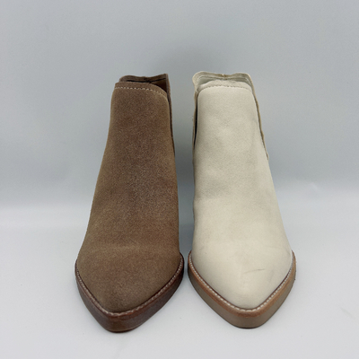 Las botas de cuero para mujer de encargo del vestido deshuesan la parte superior suave del ante de Nappa/de la vaca