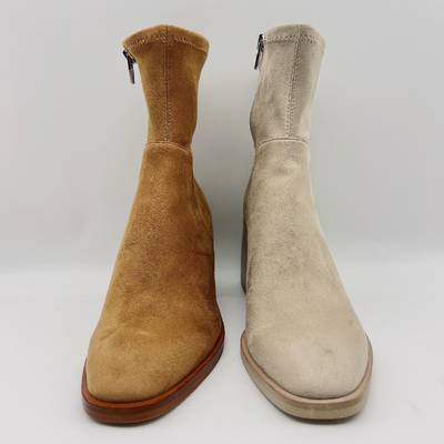 Botas para mujer cómodas/oficina Tan Suede Ankle Boots Womens del vestido