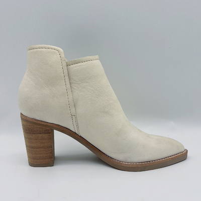 Las botas de cuero auténticas del tobillo de las mujeres señalaron a Toe Ankle Boots Chunky Heel