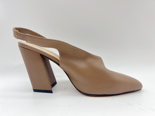 Sandalias elegantes de los tacones altos de Lt Tan Ladies Soft Leather Sandals los 5cm 10 pulgadas