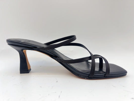 Los deslizadores de señoras suaves del verano ennegrecen a Toe Low Heel Shoes abierto para mujer