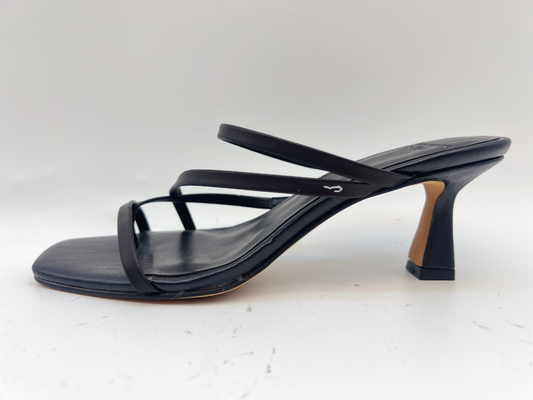 Los deslizadores de señoras suaves del verano ennegrecen a Toe Low Heel Shoes abierto para mujer