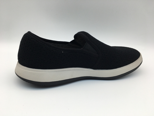 OEM cómodo negro del ODM de los zapatos del ocio de la lona con una unidad TPR Outsole