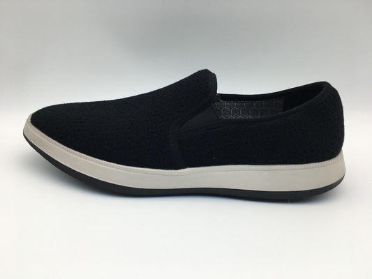 OEM cómodo negro del ODM de los zapatos del ocio de la lona con una unidad TPR Outsole