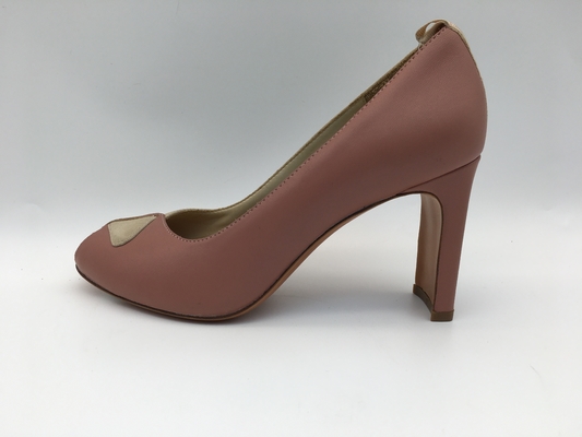 OEM de cuero para mujer del ODM de los zapatos de vestir del ante con el pío Toe Heels