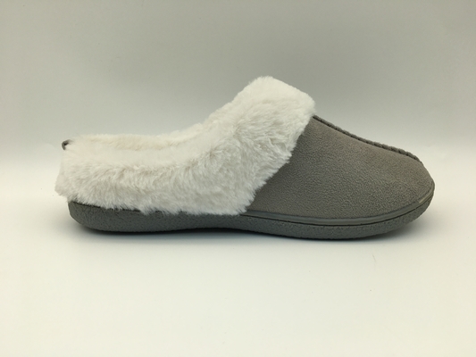 Deslizadores calientes dos cómodos Tone Leather Shoes Microsuede Upper del paño grueso y suave del invierno