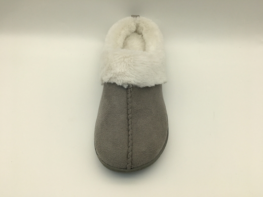 Deslizadores calientes dos cómodos Tone Leather Shoes Microsuede Upper del paño grueso y suave del invierno