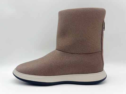 Alta cremallera de nylon superior de Lt Pink With YKK de los zapatos de trabajo no del resbalón cómodo