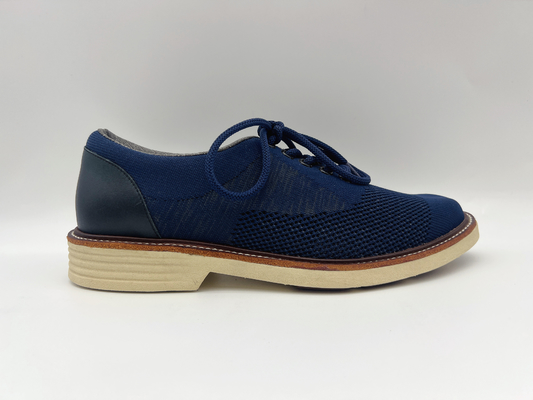 La suavidad dos Tone Leather Lace Up Work calza a Brown para mujer con una suela exterior de goma de la unidad