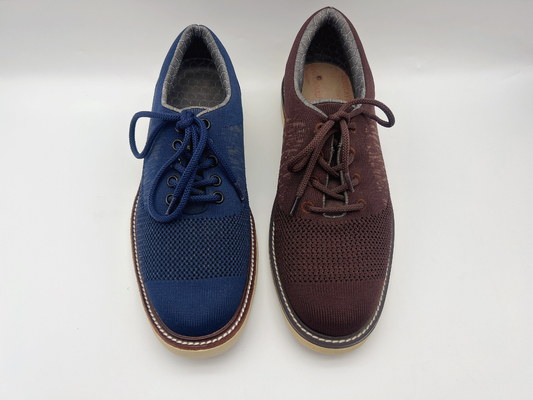 La suavidad dos Tone Leather Lace Up Work calza a Brown para mujer con una suela exterior de goma de la unidad
