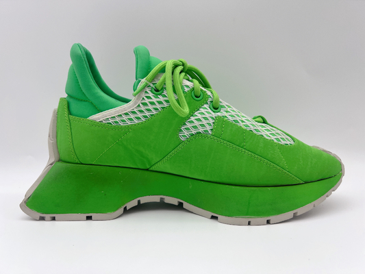 No deslice la zapatillas de baloncesto para mujer verde casual de los zapatos de los deportes atléticos