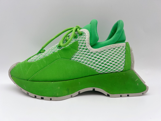 No deslice la zapatillas de baloncesto para mujer verde casual de los zapatos de los deportes atléticos