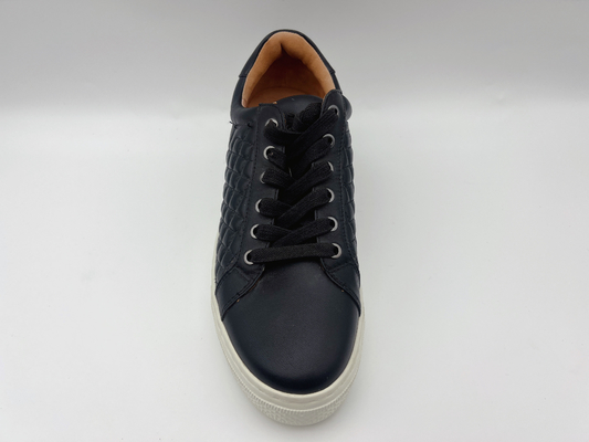 Zapatos de cuero del plano para mujer del ocio con no la suela exterior de goma blanca del resbalón