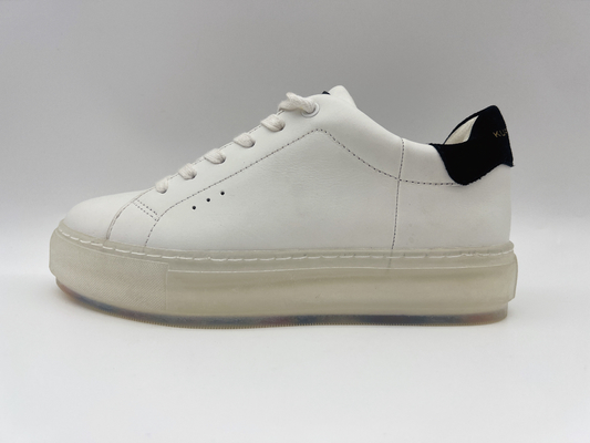 Las señoras blancas clásicas casuales atan para arriba los zapatos no deslizan #6 - #11