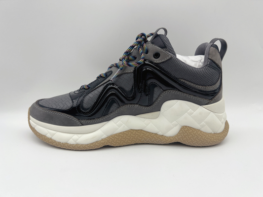 Zapatillas de baloncesto anti del resbalón de las señoras Grey Athletic Sports Shoes Comfortable