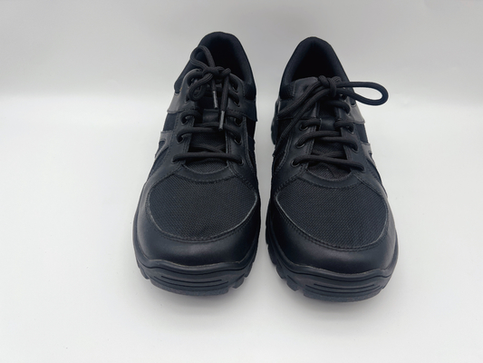 Usable elegante de los zapatos de trabajo del resbalón suave negro del zurriago/cómodo resistentes