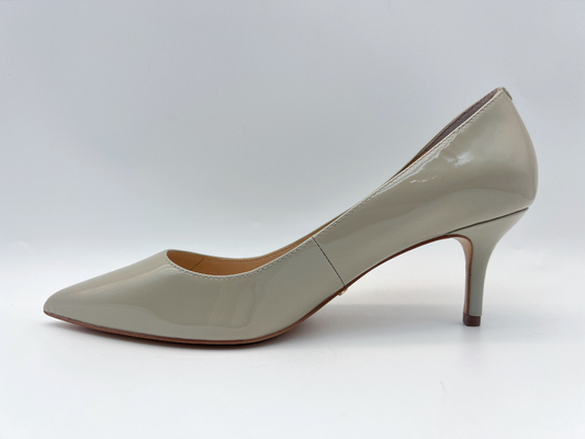 Las mujeres suaves del charol bombean el hueso Toe Low Heel Pumps señalado los 3cm de los zapatos