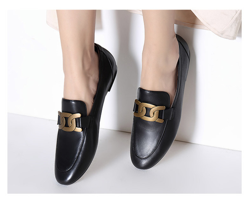 Zapatos de cuero del ocio del SGS de la vaca elegante durable para mujer de los zapatos