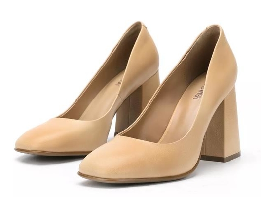 Zapatos de vestir de cuero auténticos para mujer de Brown 3 pulgadas - la plataforma del tacón alto cerró los dedos del pie