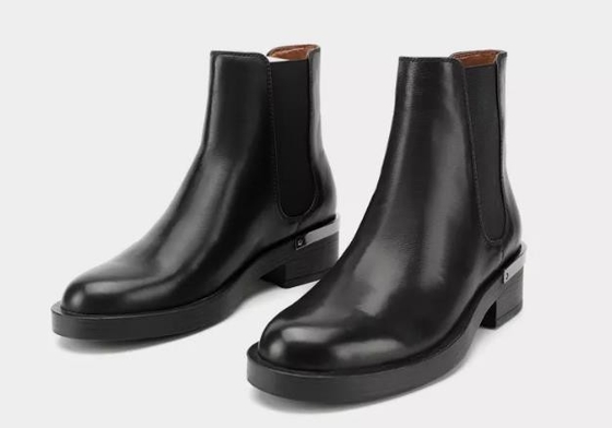Botas cortas de cuero modificadas para requisitos particulares Brown de Logo And Sizes Breathable Women y negro