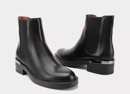 Botas cortas de cuero modificadas para requisitos particulares Brown de Logo And Sizes Breathable Women y negro