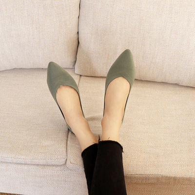 Soled suave tejido calza 2022 que el plano simple respirable calza el nuevo estilo de las mujeres