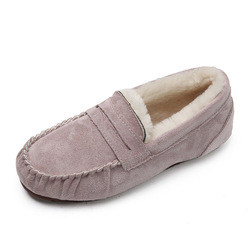 Zapatos calientes del paso de Toe Velvet Cotton Plush One de la ronda del tacón bajo para el viajero