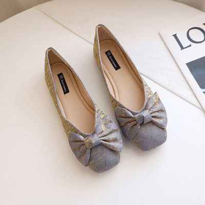 Eva Fabric Foam Ballerina Flats de goma blanca calza Sofit conforta siempre para las mujeres
