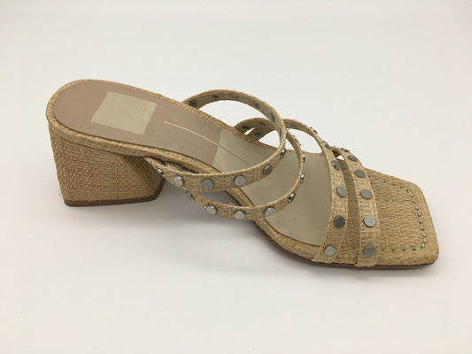 #6 - #11 verano Chunky Heel Sandals/Tan Ladies Peep Toe Sandals
