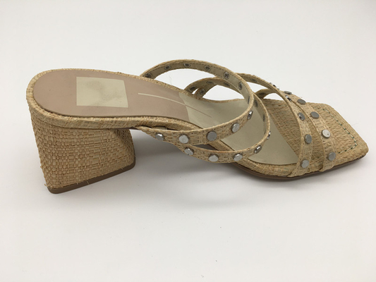 #6 - #11 verano Chunky Heel Sandals/Tan Ladies Peep Toe Sandals