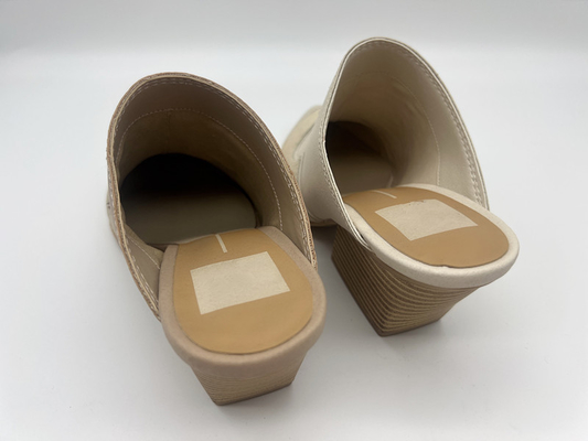 OEM Toe Shoes Tan señalado para mujer/de los calzados informales blancos con TPR Outsole