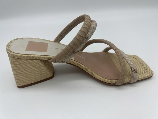 Lt de cuero suave Tan de las sandalias de las señoras de la impresión de Python/del pío lindo blanco Toe Sandals