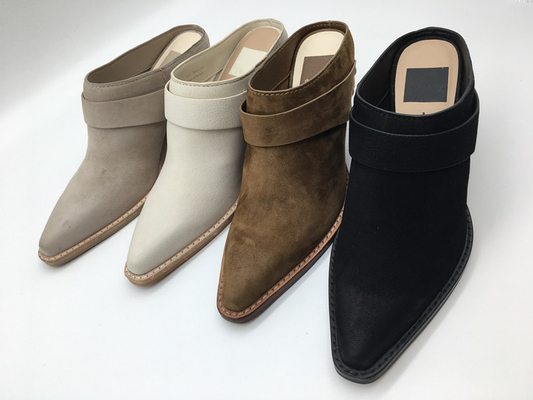 El abrigo lleno suave de dos Tone Womens Leather Dress Shoes señaló a Toe Wedge Shoes