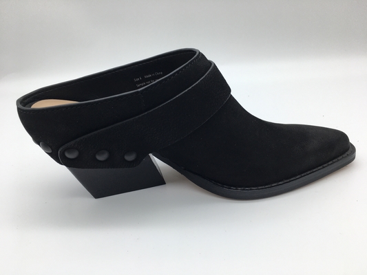 Suavidad cerrada dos Tone Full Wrap Upper de los zapatos de Toe Wedge Womens Leather Dress