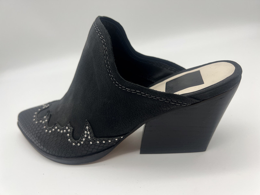 Zapatos de ante suaves de la vaca del negro cerrado brillante de Toe Platform Womens Dress Shoes