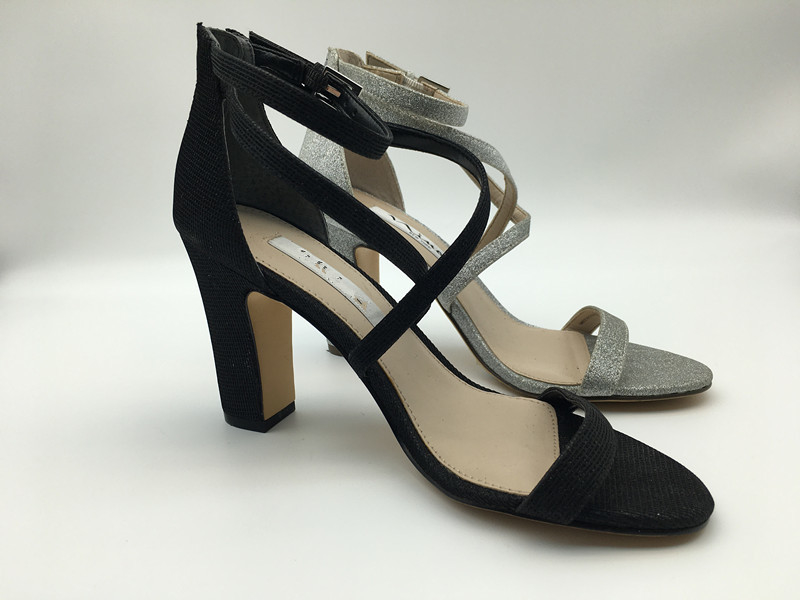 Sandalias abiertas de cuero de la correa de S del SGS Toe Sandals Women ' solas con la cremallera de nylon de YKK